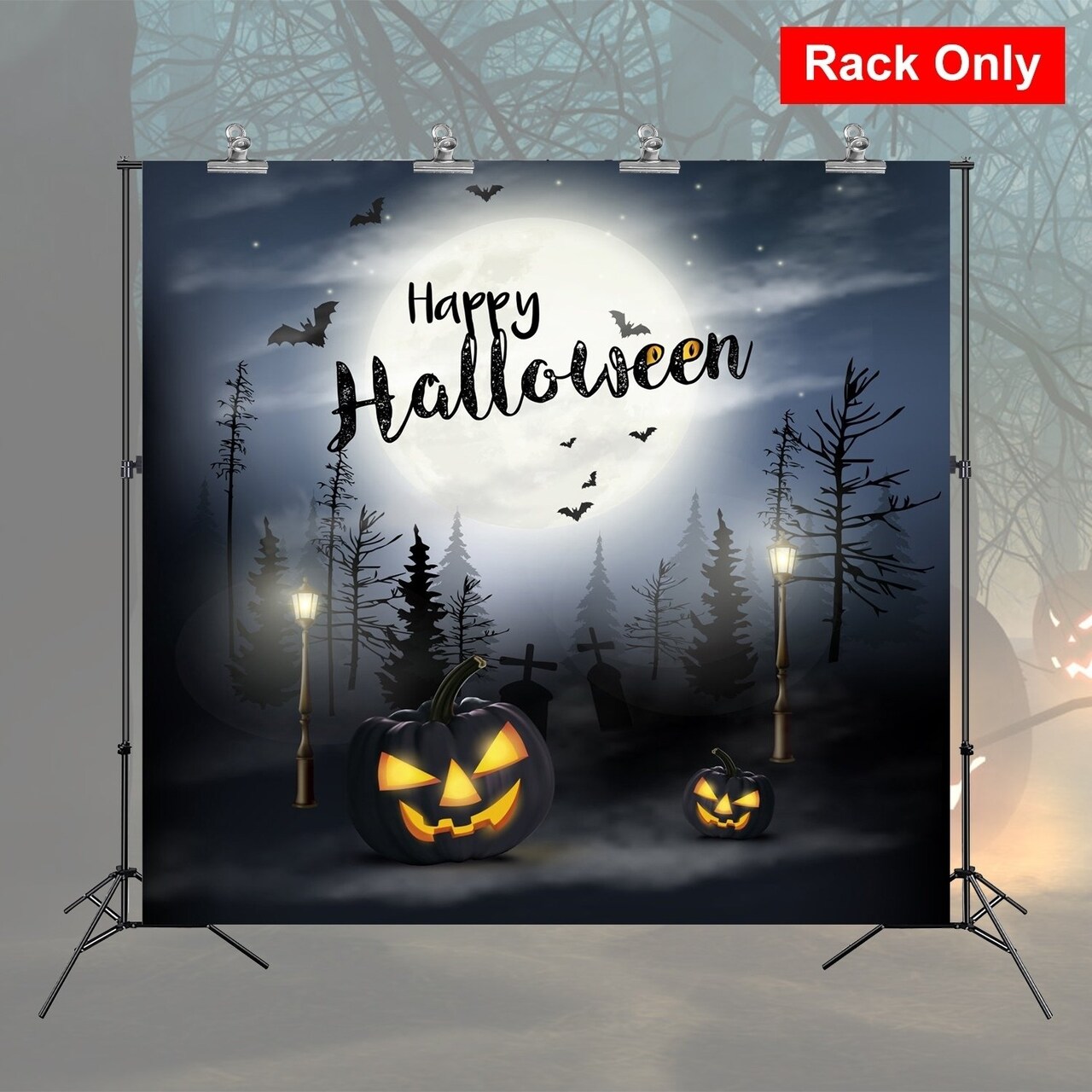 Adjustable 6.5X10ft Photo Video Backdrop Stand Black Heavy Duty Aluminum